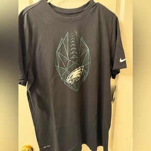 Philadelphia Eagles Nike Black and Teal Graphic Men's T-Shirt